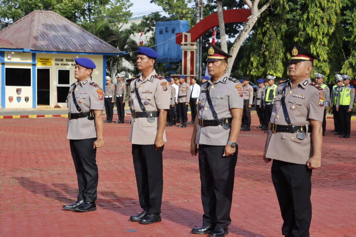 Kapolres Langkat Pimpin Sertijab Kasat dan Kasi Humas.