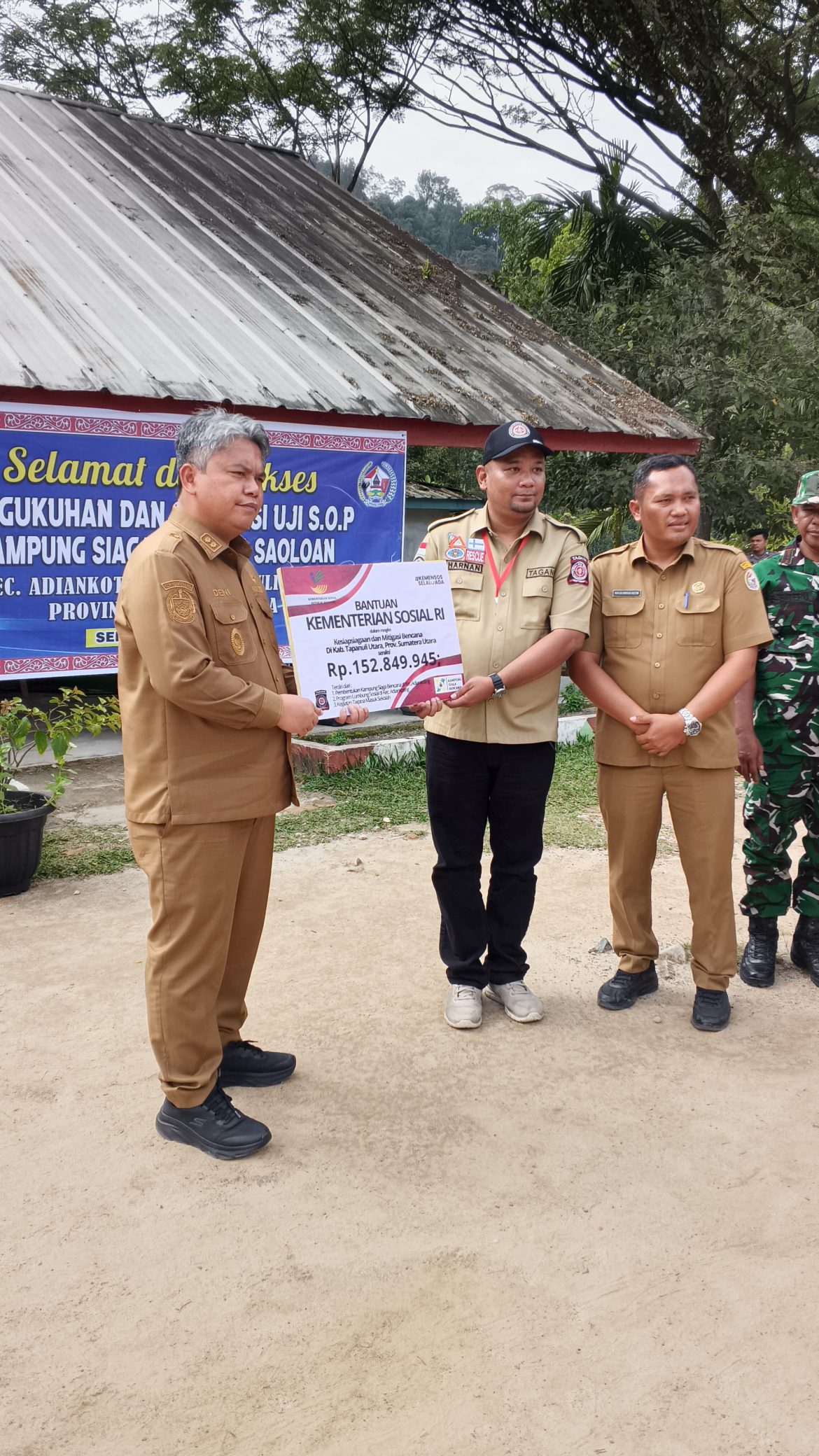 Pemkab Tapanuli Utara Kukuhkan KSB Saoloan di Adian Koting, Perkuat Kesiapsiagaan Bencana Berbasis Komunitas