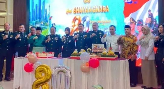 Kejakasaan Negeri TebingTinggi Hadiri Hari Jadi Polri Ke 80 Tahun , Di Polres Tebingtinggi. 