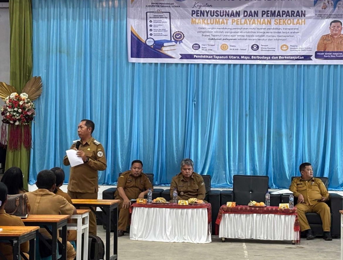 Bupati Tapanuli Utara Serius Tingkatkan Kualitas Pendidikan Berkelanjutan melalui Maklumat Pelayanan Sekolah