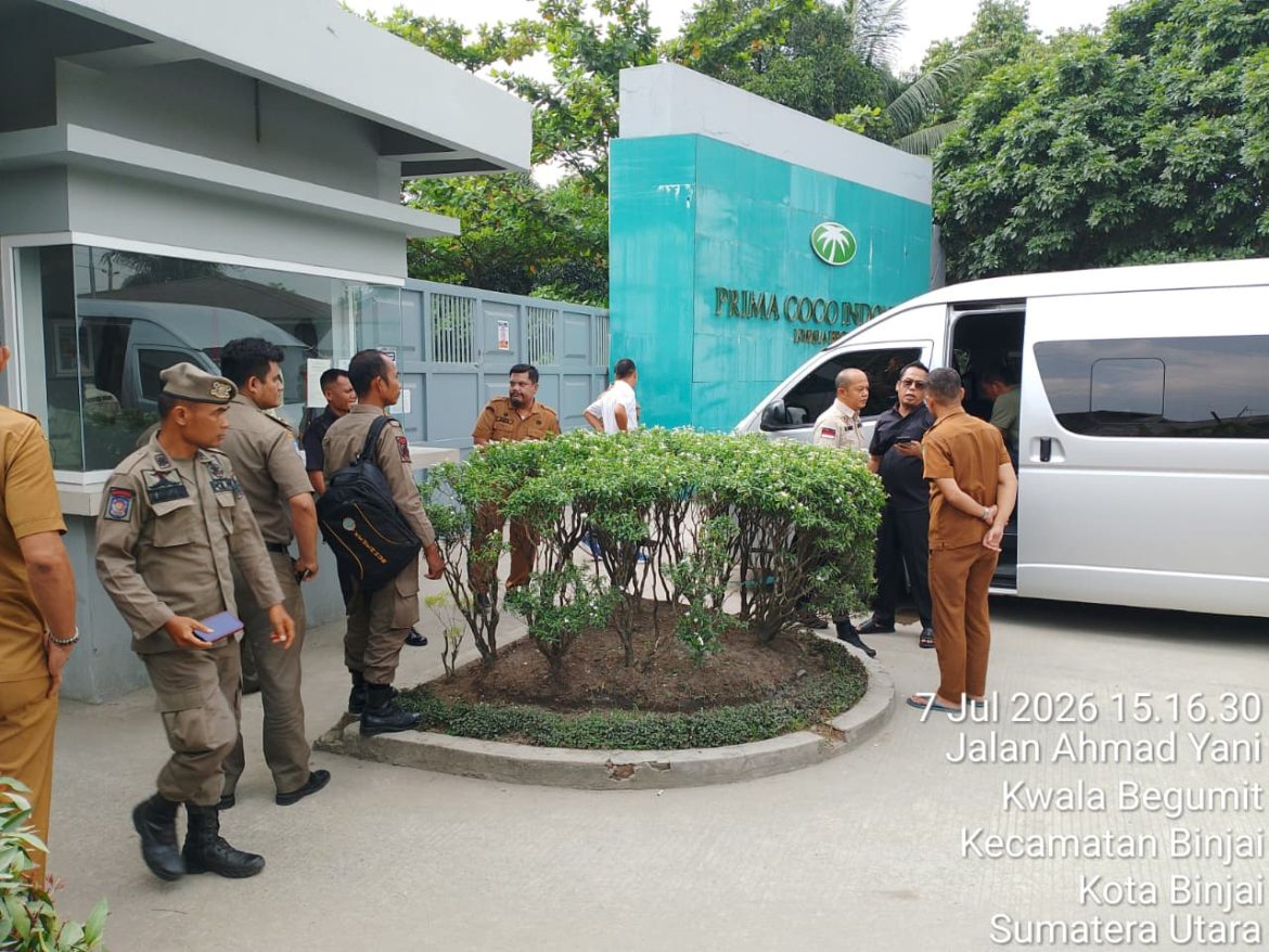 Komisi I DPRD Langkat Temukan Indikasi Pembangunan Pabrik Kelapa Tanpa Izin.
