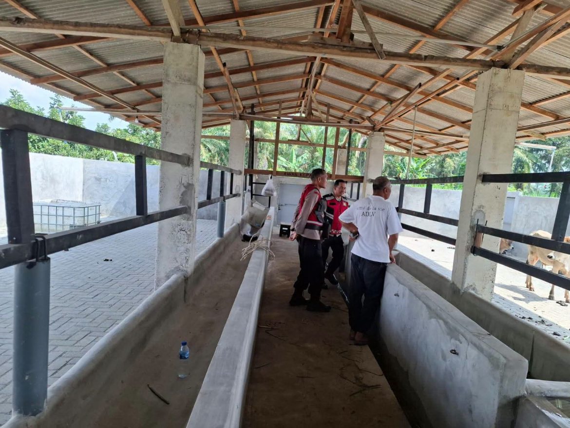 Personel Polsek Secanggang Laksanakan Patroli Dialogis Bersama Peternak Lembu di Desa Kepala Sungai.