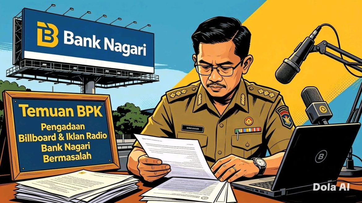 Temuan BPK: Pengadaan Billboard & Iklan Radio Bank Nagari Bermasalah, Ada Kelebihan Bayar Rp123 Juta