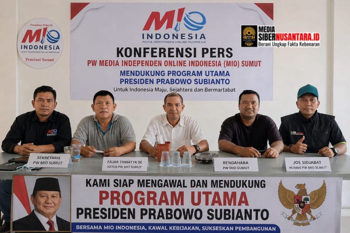 Pimpinan Wilayah MIO Indonesia Sumut Apresiasi Komitmen Presiden Prabowo Berantas Korupsi, Tegaskan Dukungan Penegakan Hukum Tanpa Pandang Bulu
