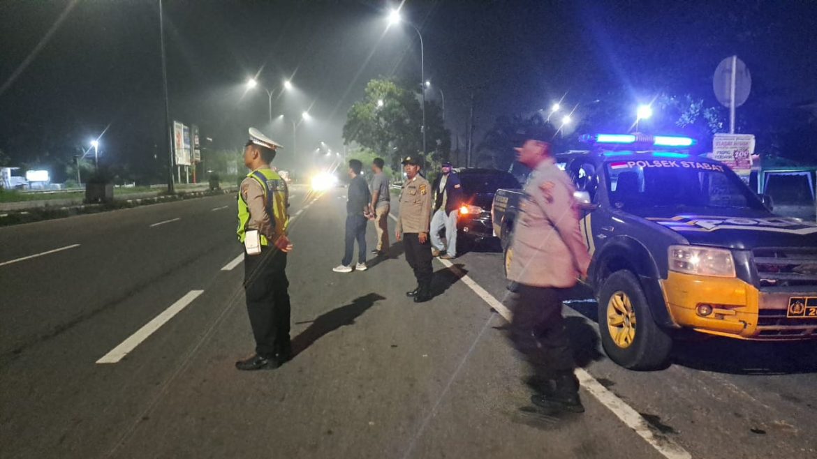 Antisipasi Aksi Balap Liar Premanisme dan Knalpot Brong,Tim UKL Polres Langkat Laksanakan Patroli Malam.