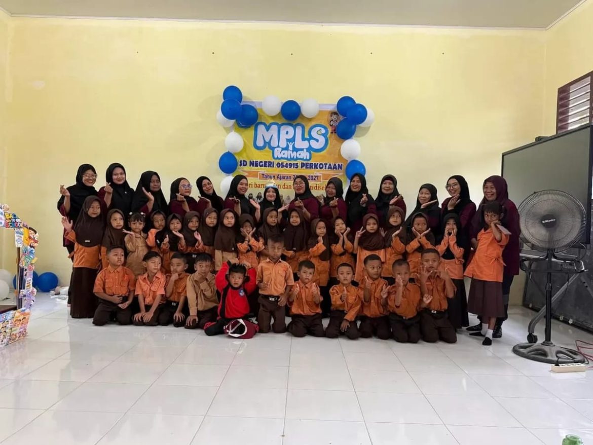 Semangat Belajar Warnai Kegiatan MPLS di SD Negeri 054915 Perkotaan, Kecamatan Secanggang.