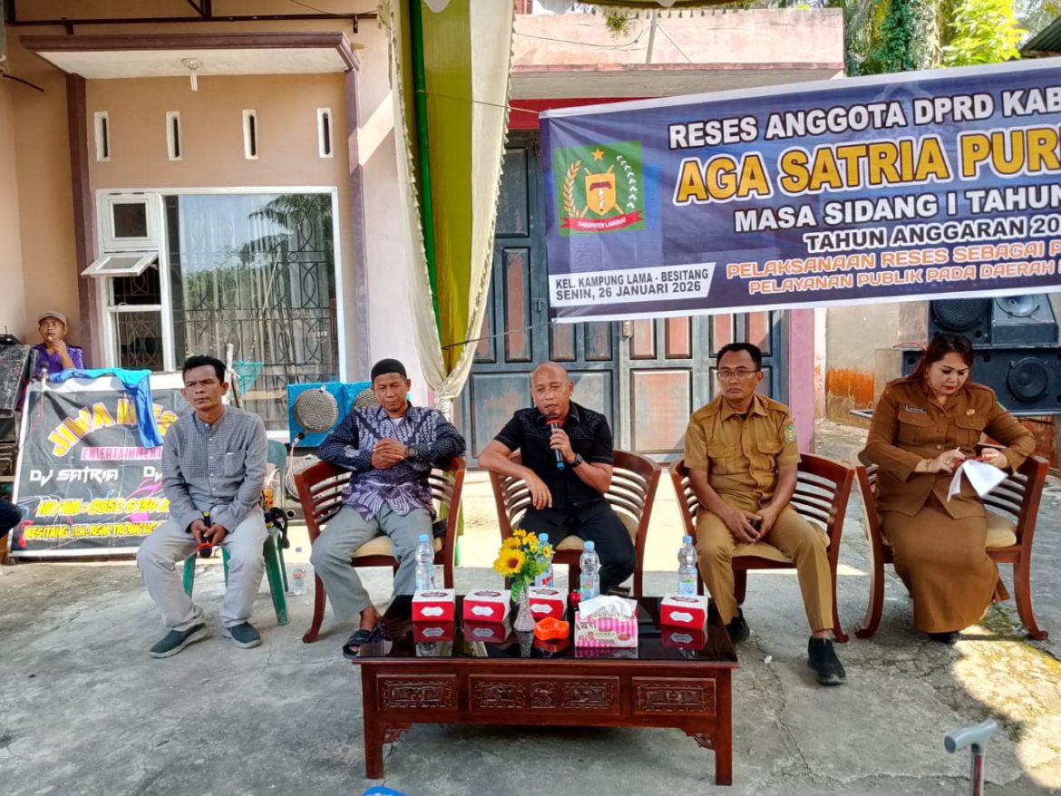 Anggota DPRD Langkat Serap Aspirasi Masyarakat pada Reses Masa Sidang I Tahun Kedua Anggaran 2026.