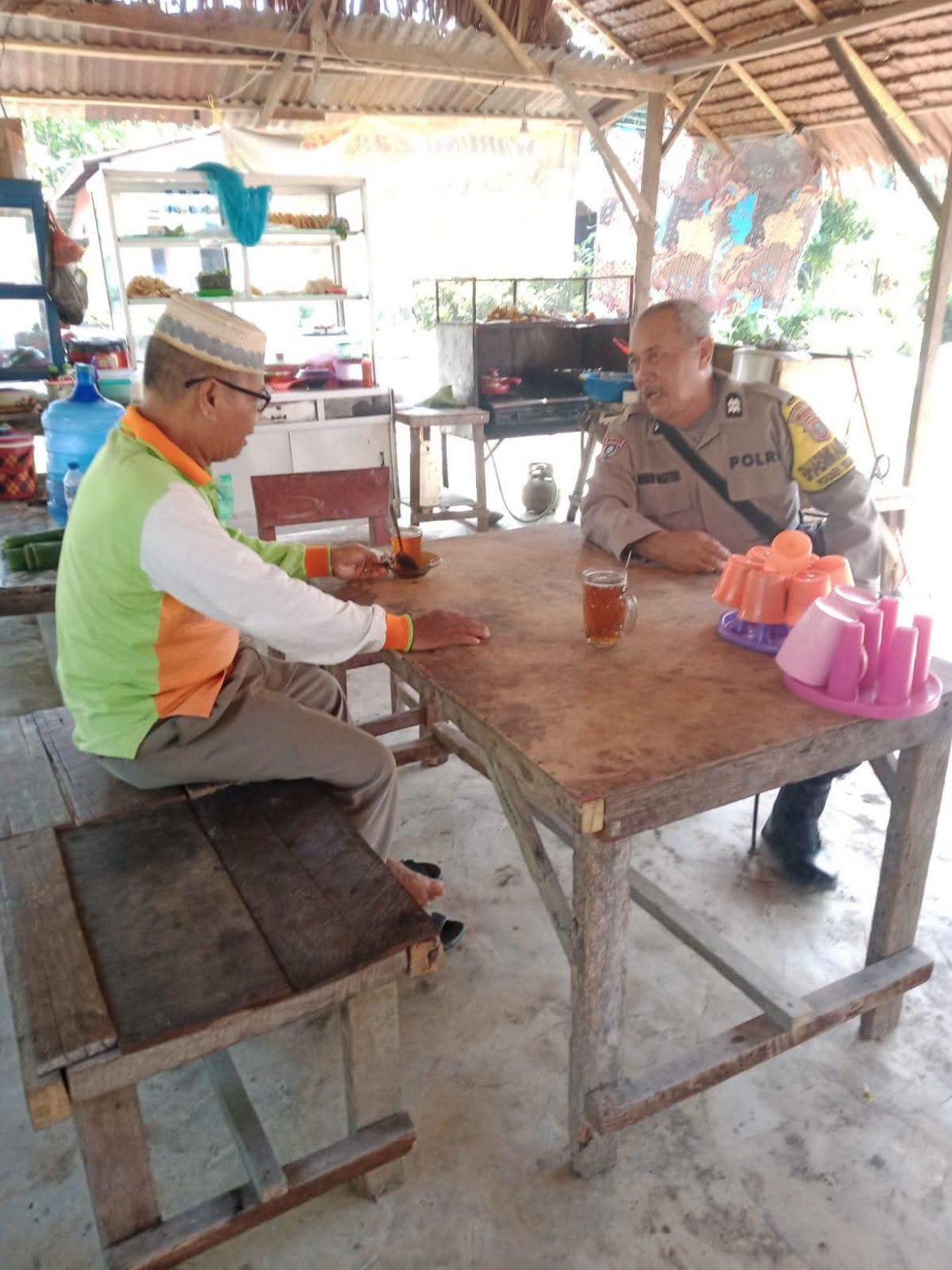 Bhabinkamtibmas Desa Karang Gading Polsek Secanggang Laksanakan Sambang Desa Dan Tatap Muka Dengan Warga Binaan.