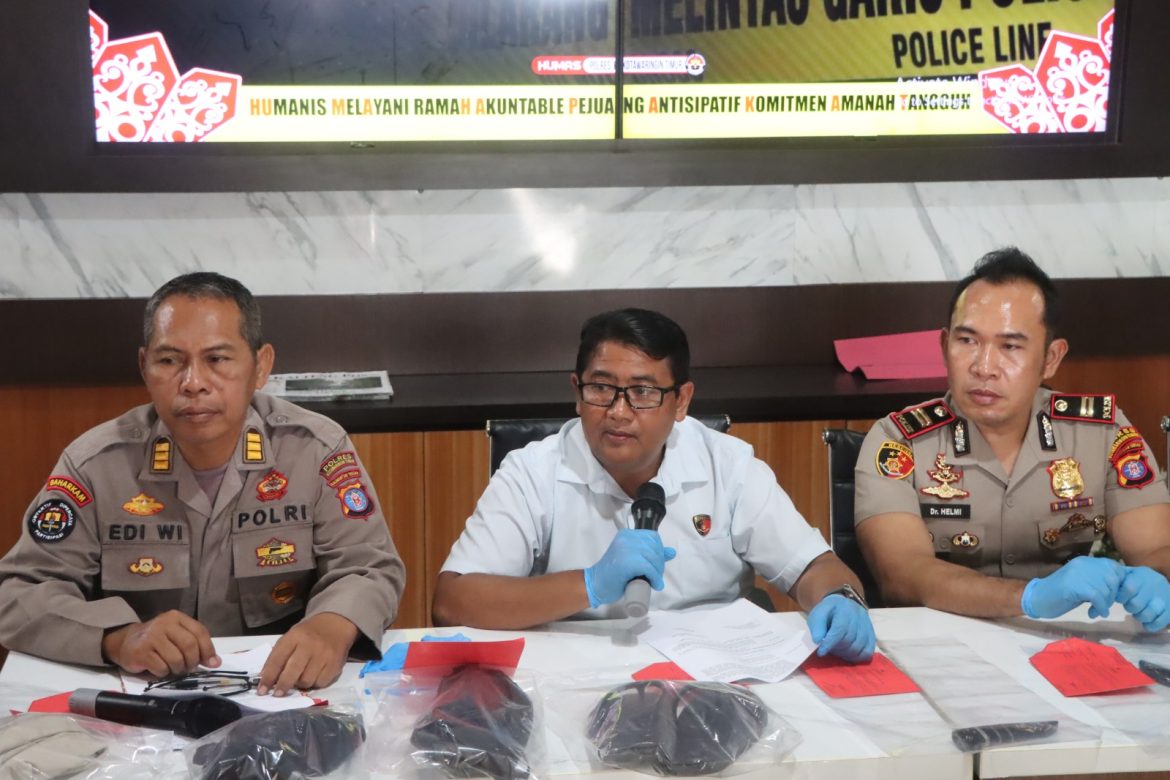 Polres Kotim Gelar Press Release Perkara Penganiayaan Berujung Kematian, Pelaku Berhasil Diamankan