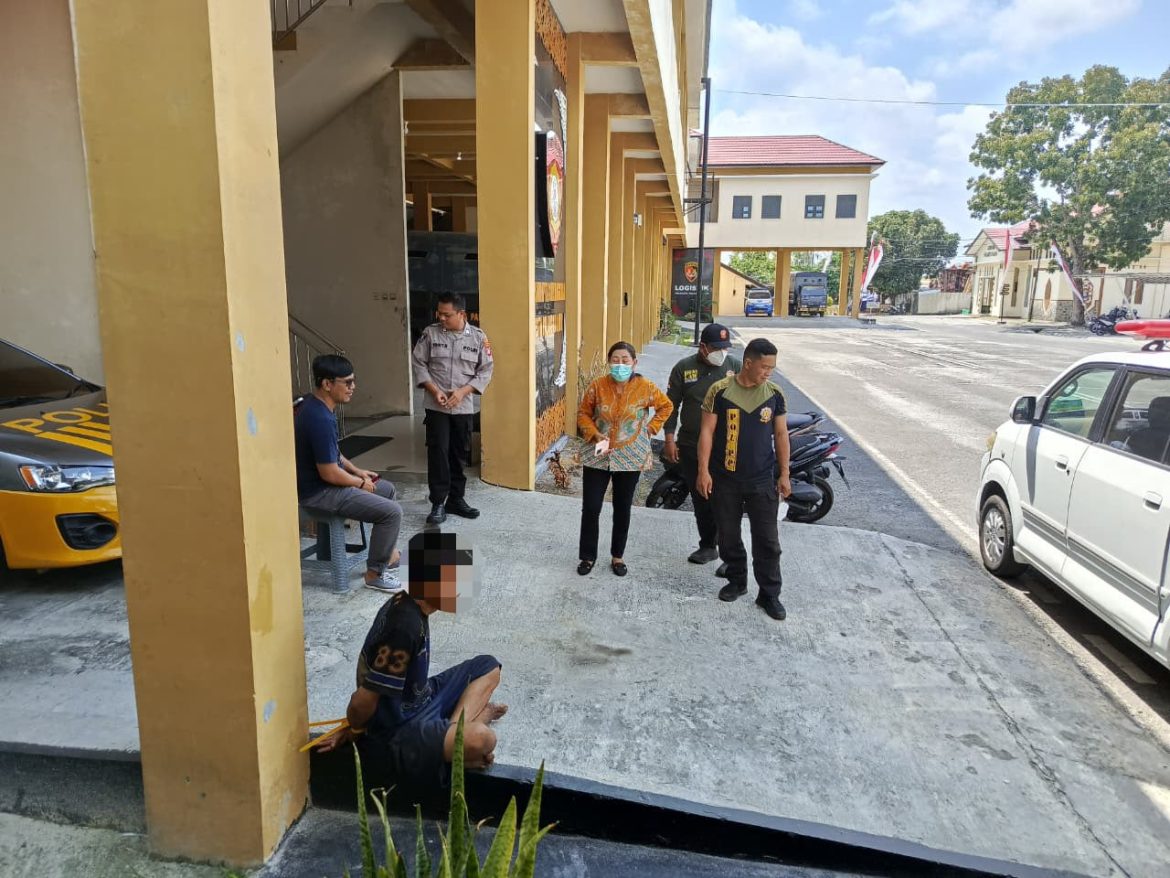 Respon Cepat Layanan 110, Polresta Palangka Raya Amankan ODGJ Bawa Senjata Tajam