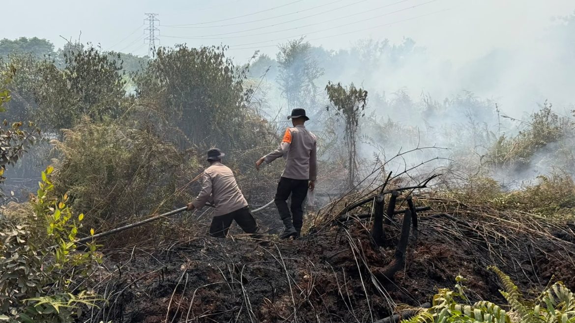 Satgas Aman Nusa Terus Lakukan Pembasahan Lahan Cegah Meluasnya Karhutla