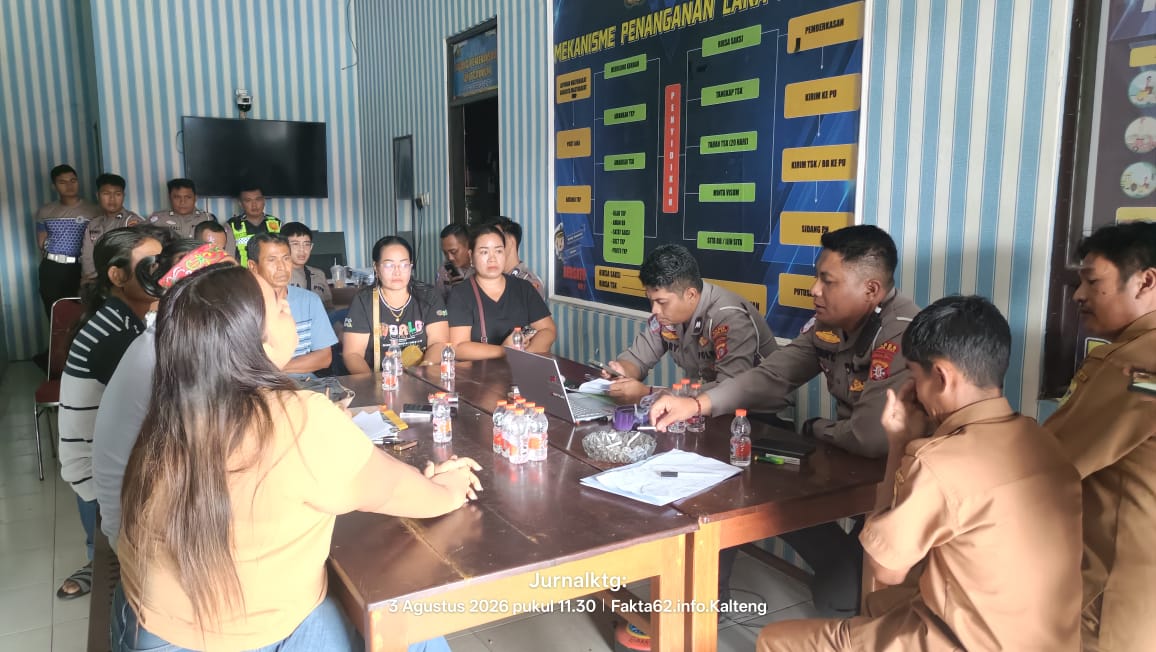 Ricuh, Mediasi Kasus Korban Tabrak Lari Novan Riandi di Polres Gunung Mas Panas