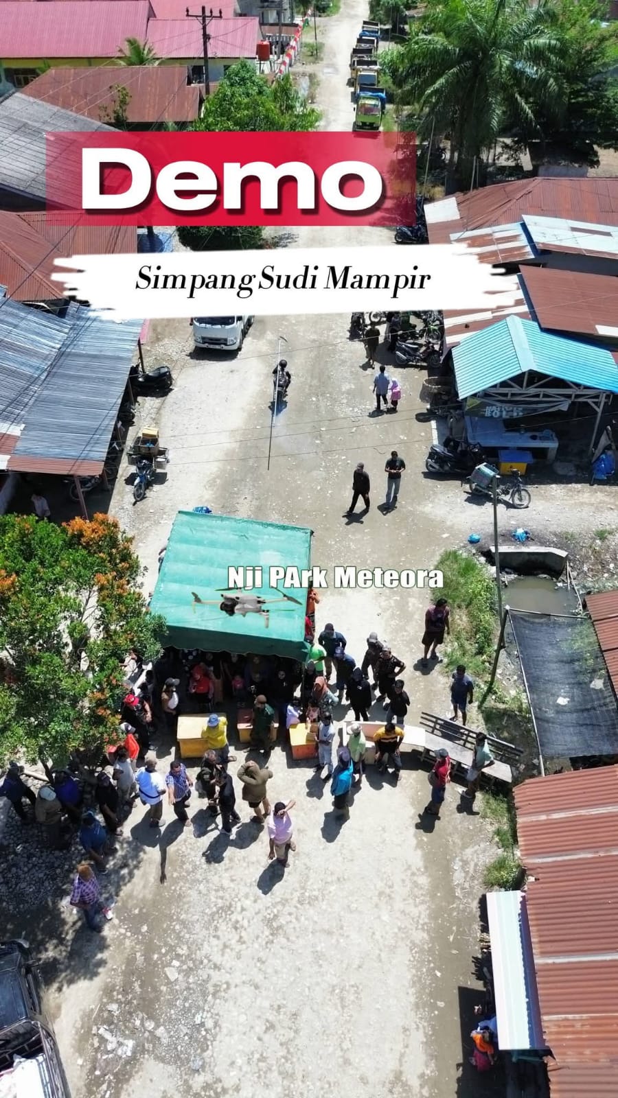 Warga Desa Pematang Cengal Gelar Aksi Damai, Tuntut Perbaikan Janan Akibat Aktivitas Proyek Migas.