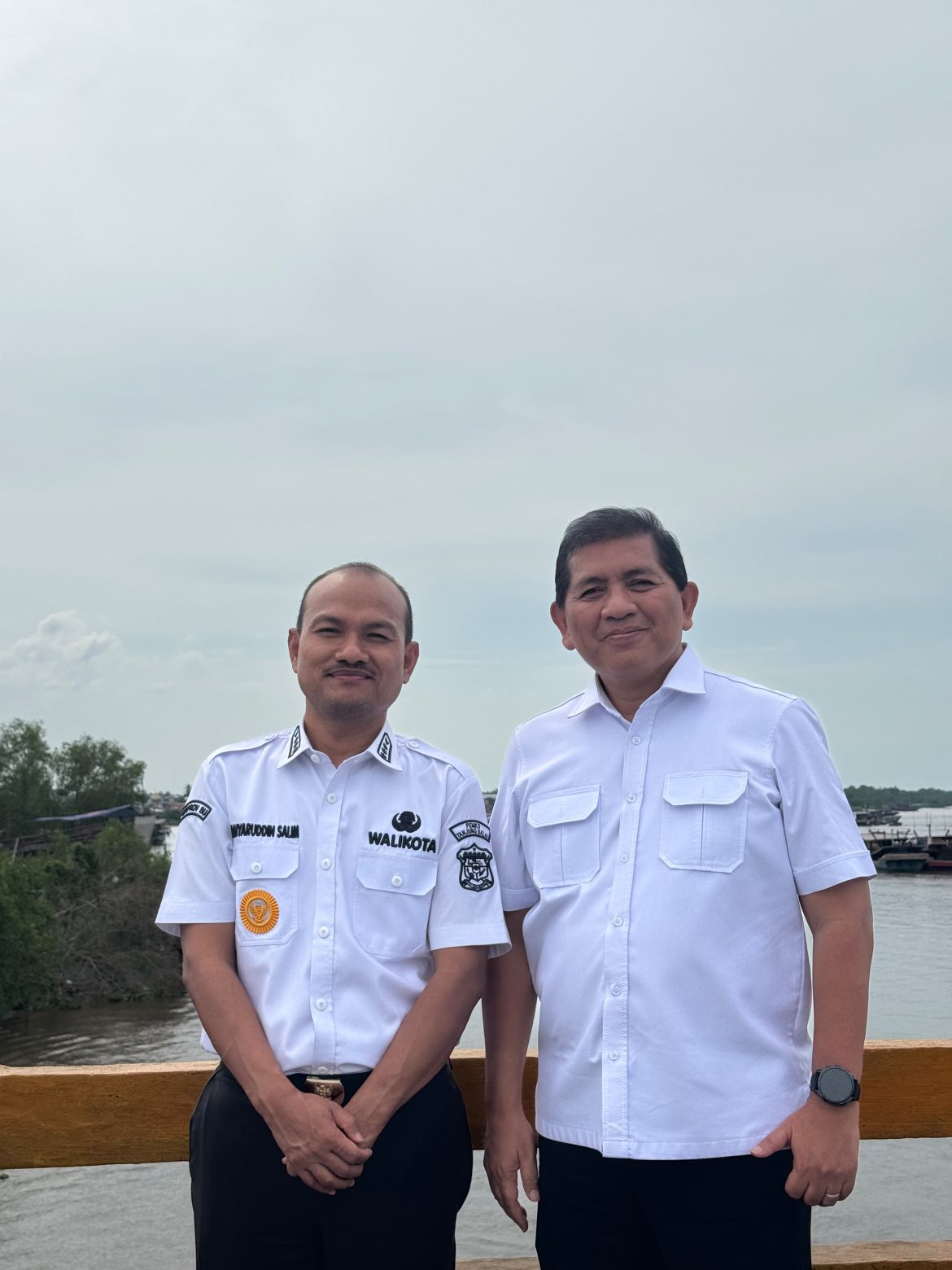 Wali Kota Mahyaruddin Salim Bersama Kepala Kanwil BPN Provsu Meninjau Sejumlah Pulau-Pulau Milik Pemko Tanjungbalai