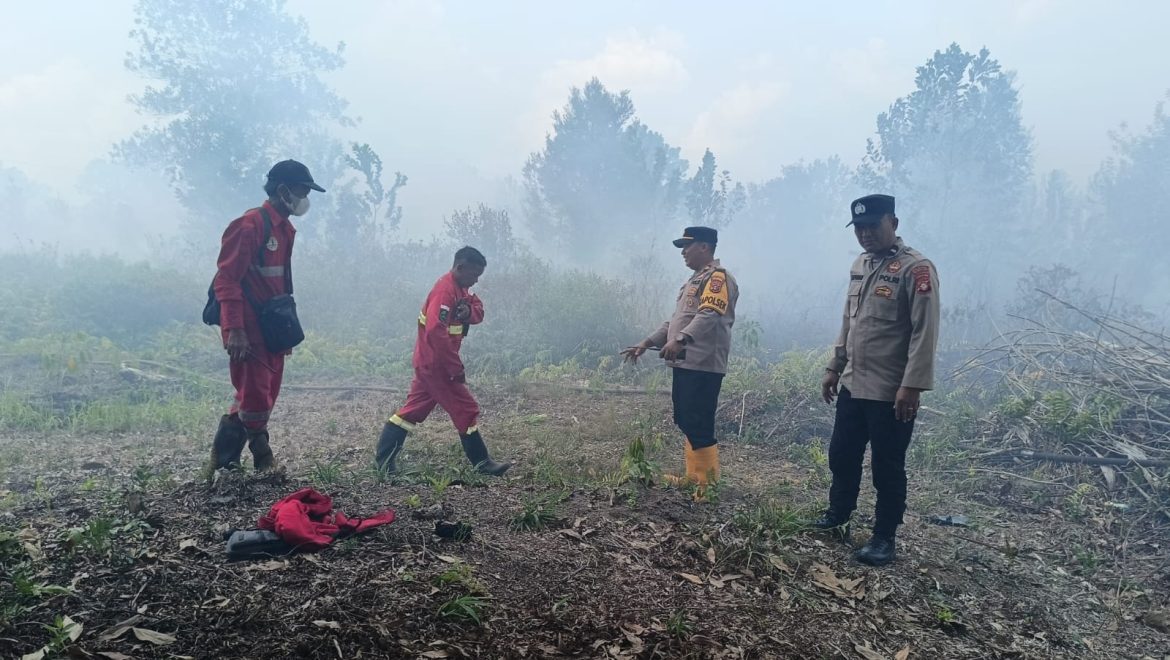 Siap Siaga Karhutla, Satgas Aman Nusa II Polresta Palangka Raya Pantau Hot Spot di Jalan Tabat Kalsa