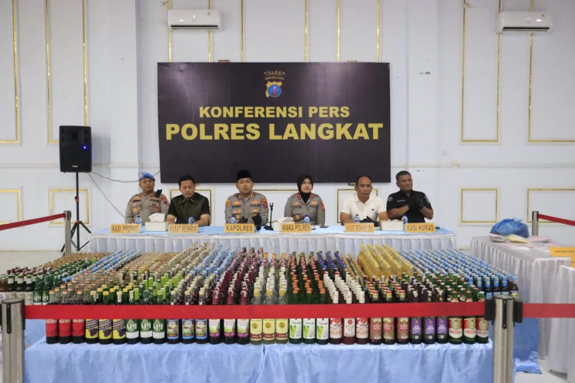 Dalam Kurun Waktu Satu Bulan, Polres Langkat Ungkap Sejumlah Kasus Narkotika, Kriminalitas, dan Kekerasan Seksual terhadap Anak.
