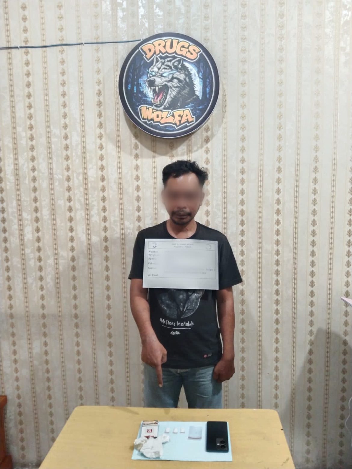 Residivis Narkoba Dibekuk Tim Drugs Wolfa Satresnarkoba Polres Toba di Pinggir Jalan, Polisi Sita 1,28 Gram Sabu