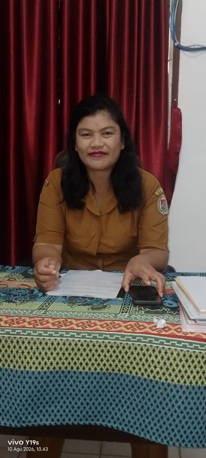 Kepala SDN 003 Pasaribu Sambut Hangat Silaturahmi Awak Media