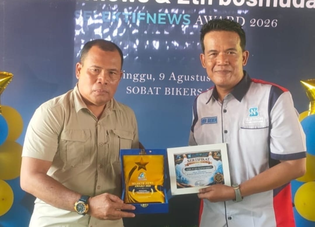 Letkol Inf Agus Muchtadi Rangkuti Raih SELEKTIF NEWS AWARD 2026 sebagai Tokoh Pengabdian di Bidang Pertahanan dan Teritorial
