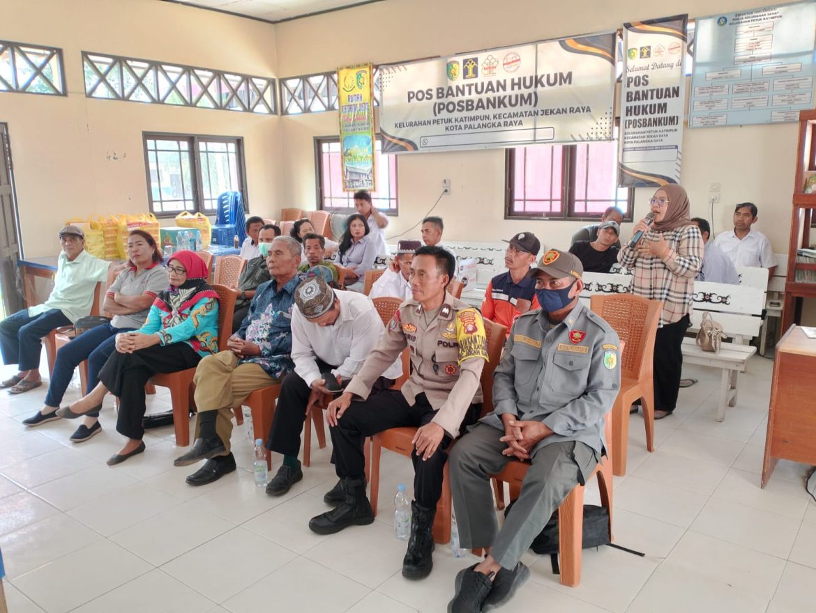Jaga Kondusivitas, Bhabinkamtibmas Petuk Katimpun Hadiri Sosialisasi PDPB