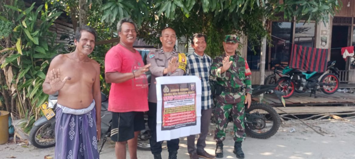 Cegah Kasus Karhutla, Bhabinkamtibmas Tumbang Rungan Imbau Warga Tidak Membakar Lahan