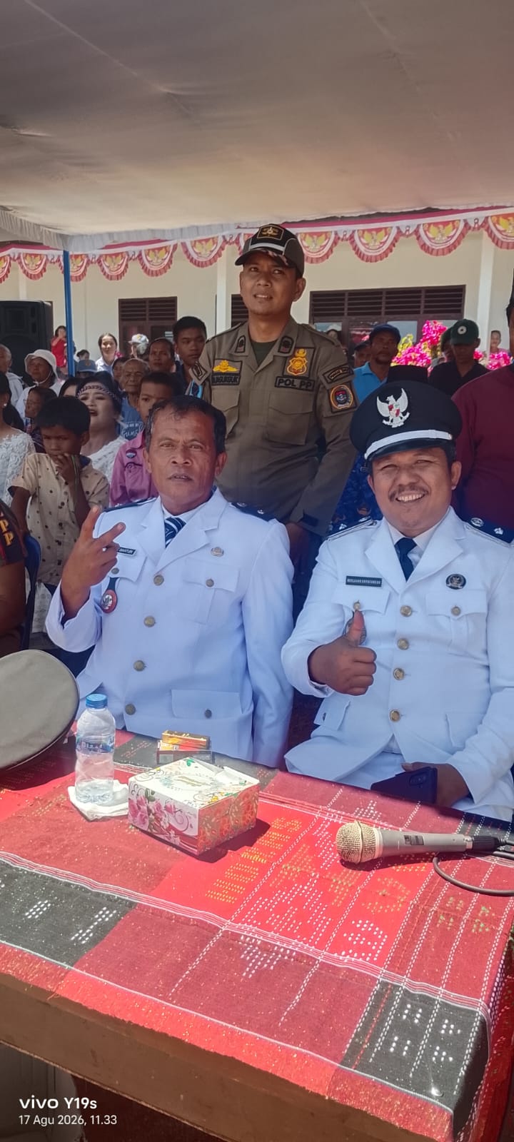 Kepala Desa Simatupang & Desa Silando Tampil Kompak, Antusias Sambut HUT Ke-81 RI di Kecamatan Muara