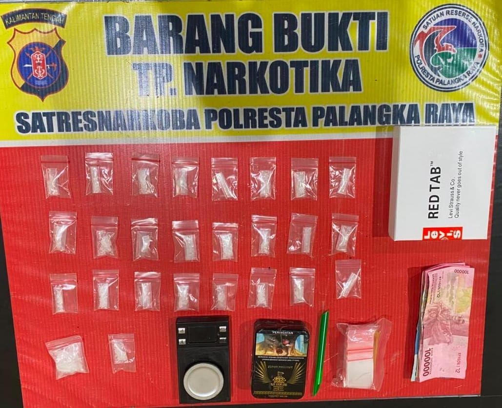 26 Paket Sabu 17,02 Gram Diamankan, Satresnarkoba Polresta Palangka Raya Bekuk Pria 55 Tahun