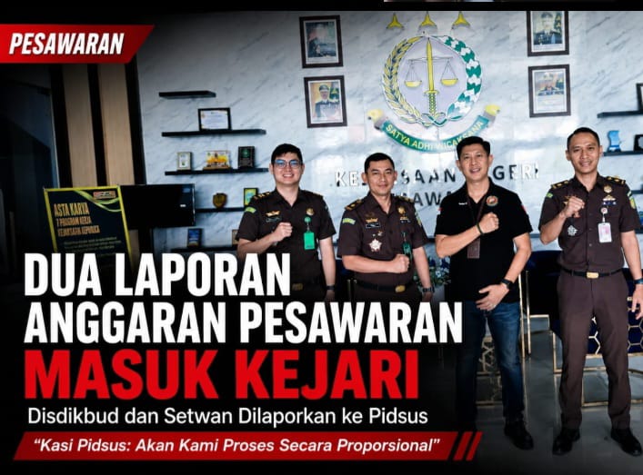 Kejari Pesawaran Terima Laporan Anggaran Disdikbud dan Setwan