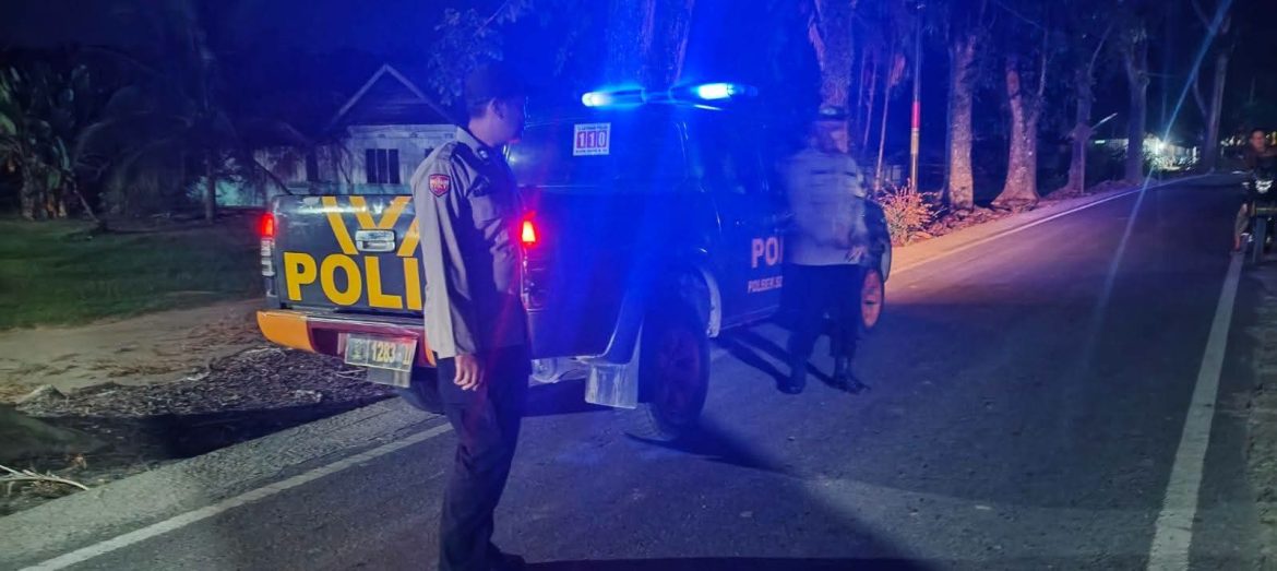 Polsek Secanggang Laksanakan Patroli Blue Light untuk Ciptakan Keamanan dan Kenyamanan Masyarakat.