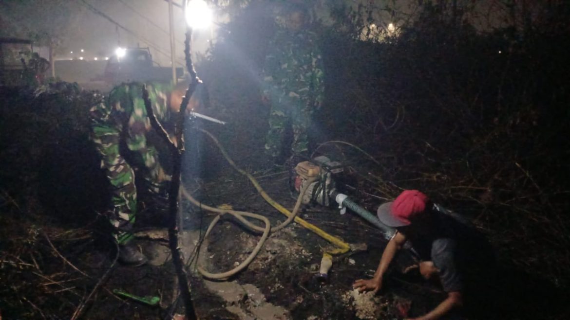 Kodim 1015/Sampit Bangun Sumur Bor di Lokasi Karhutla untuk Penuhi Kebutuhan Air