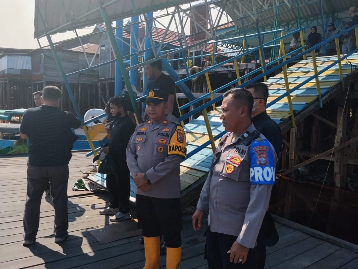 Pantau Hotspot, Polsek Sabangau Dampingi Kapolda Kalteng Tinjau Taman Nasional Sebangau
