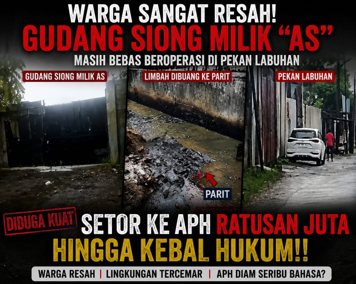 Gudang SIONG Andre Sinaga Disorot, BBM Subsidi Diduga Masuk Gudang — Ke Mana Alirannya?