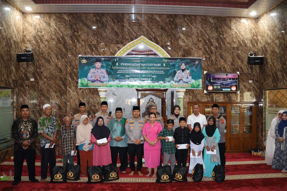 Polres Langkat Jadikan Maulid Nabi Momentum Perkuat integritasnPersonel.