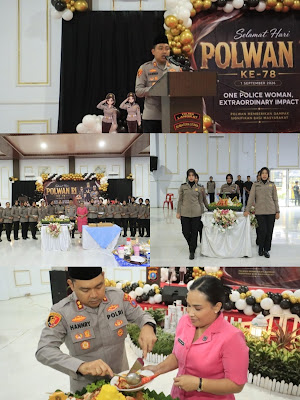 Syukuran HUT Polwan ke-78;Kapolres Langkat- Apresiasi Dedikasi Srikandi Polri.