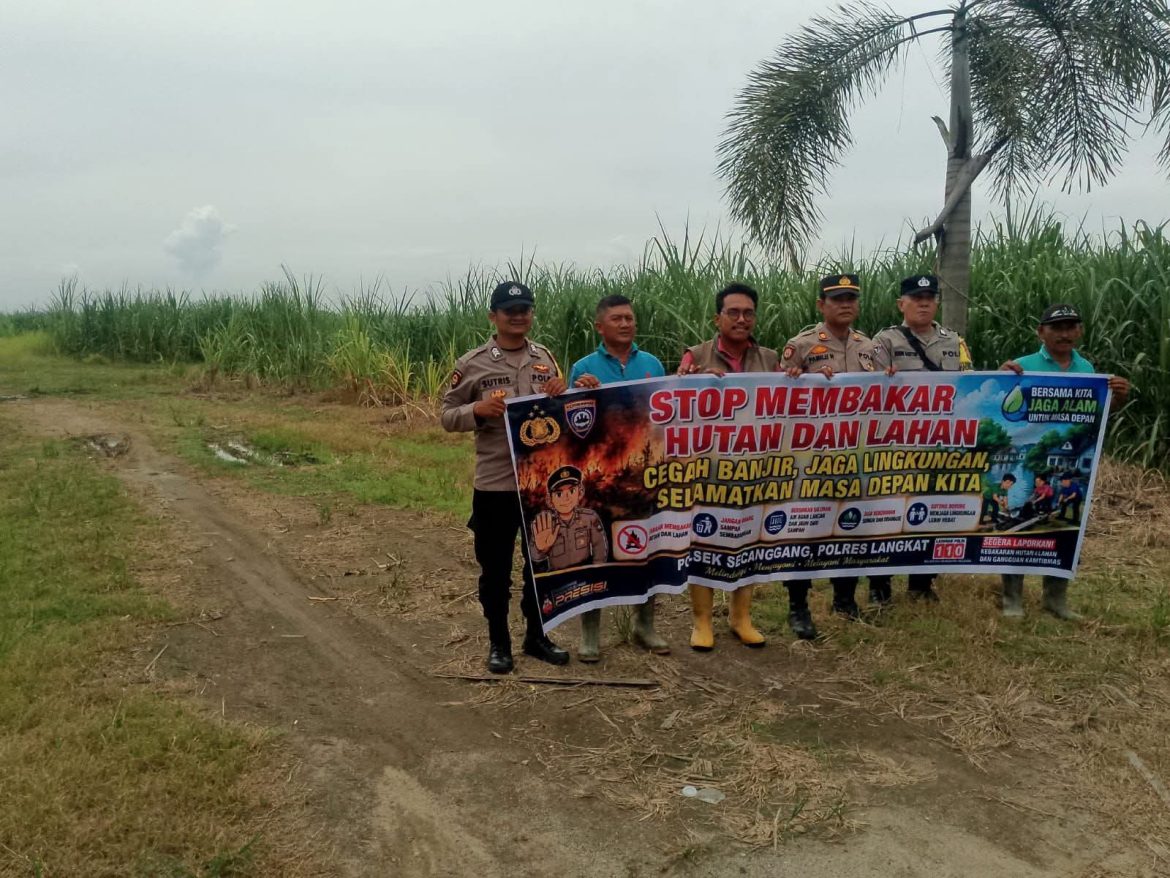 Polsek Secanggang Imbau Karyawan PTPN II Cegah Karhutla di Musim Pancaroba.