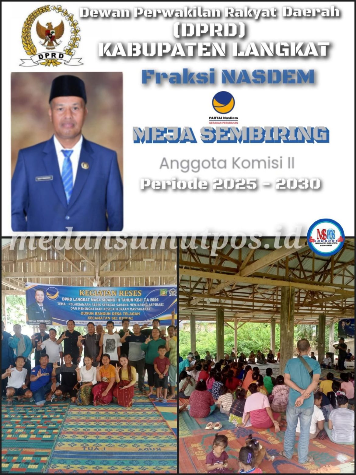 Bapak Purwanto Gelar Pelantikan Dewan Pengurus Ranting PKS se-Kecamatan Secanggang.