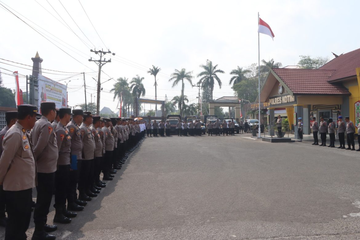 Pimpin Apel Perdana di Mapolres Kotim, Kapolres Berikan Beberapa Penekanan