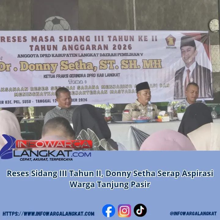 Reses di Tanjung Pasir, Donny Setha Serap Aspirasi dan Keluhan Masyarakat.