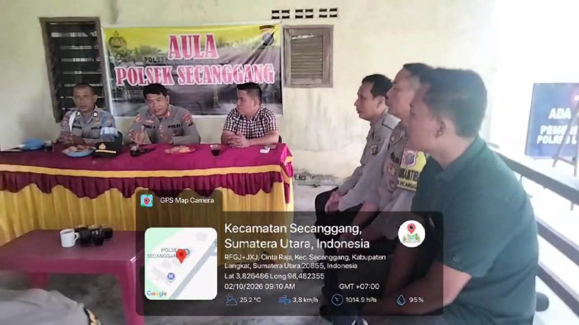 Polsek Secanggang Gelar Anev Bulanan, Kapolsek Tekankan Disiplin dan Dukungan Program Pemerintah.
