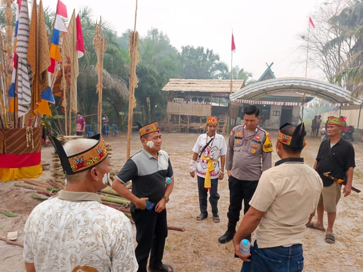 Ritual Tiwah Berlangsung, Polsek Rakumpit Pantau Aktivitas Warga dan Pedagang