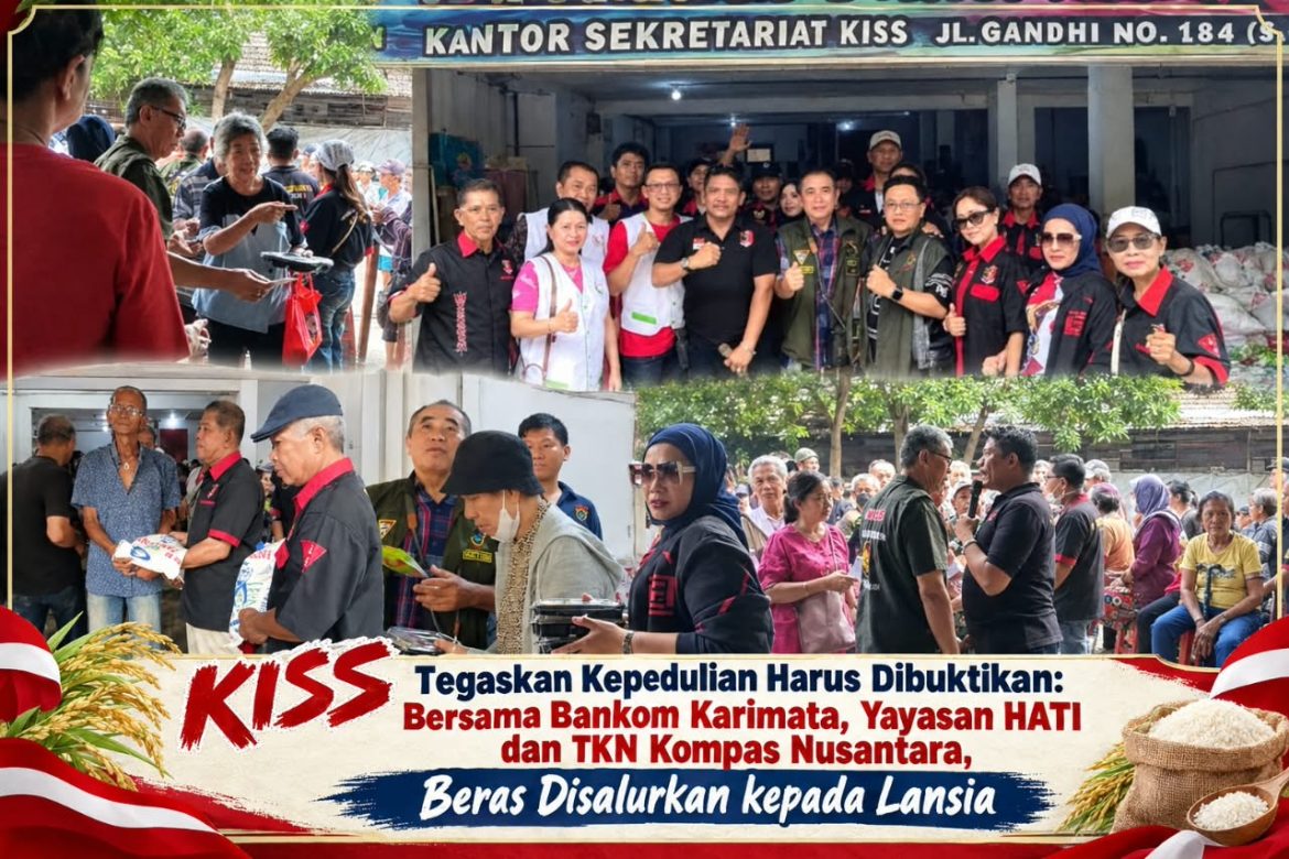 KISS Tegaskan Kepedulian Harus Dibuktikan: Bersama Bankom Karimata, Yayasan HATI dan TKN Kompas Nusantara, Beras Disalurkan kepada Lansia