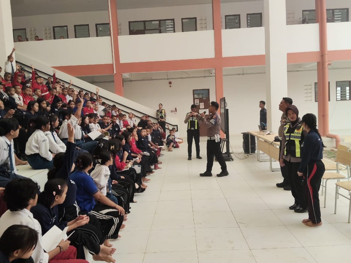 Police Goes to School, Polres Gunung Mas Edukasi Pelajar Tertib Berlalu Lintas