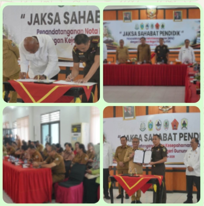 Bupati Nias Utara Hadiri Penandatanganan MoU “Jaksa Sahabat Pendidik” Bersama Kejaksaan Negeri Gunungsitoli