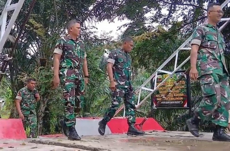 Dandim 0207/Simalungun pembangunan Jembatan Perintis Garuda dan Jembatan Beton Garuda di dua wilayah.