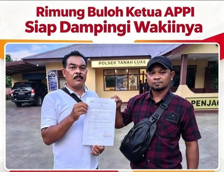 Samsul Bahri Resmi Laporkan Dugaan Perampasan Kunci dan Pengembokan Sepeda Motor ke Polsek Tanah Luas Aceh Utara,ketua APPI Aceh Utara Mendampingi   