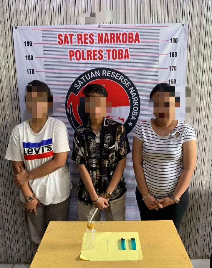 Satresnarkoba Polres Toba Gelar Operasi Sarang Narkoba di Kosan di Balige, Tiga Perempuan Positif Narkoba