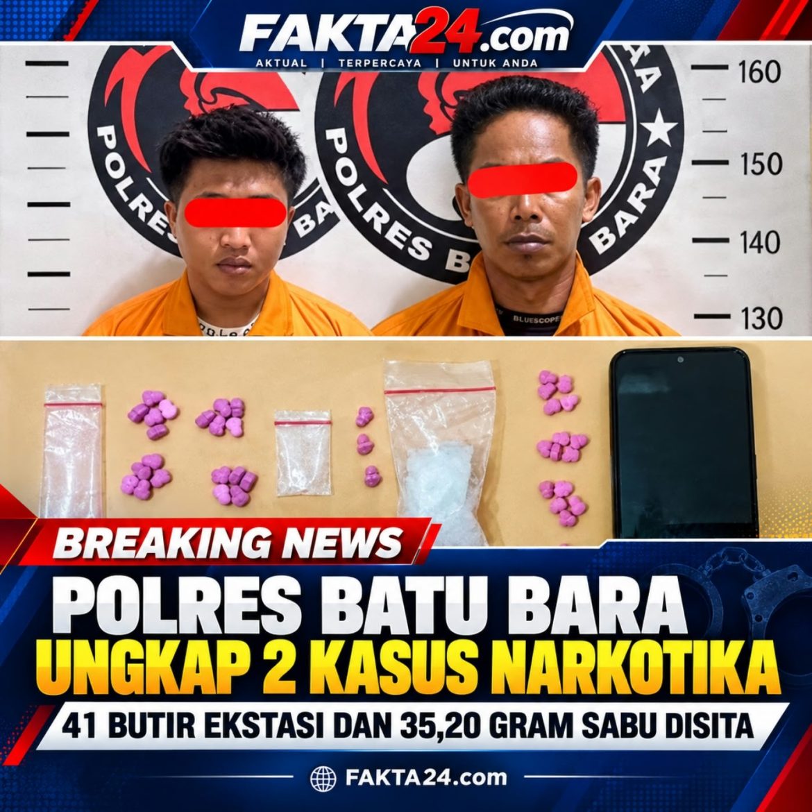 Polres Batu Bara Tangkap Pria 28 Tahun, 23 Butir Ekstasi Disita