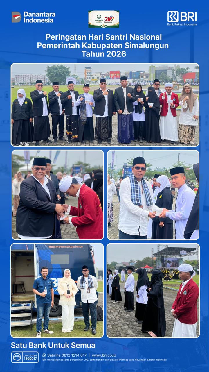 BRI Pematangsiantar Dorong Literasi Keuangan Santri melalui Tabungan SimPel pada Peringatan Hari Santri Nasional 2026
