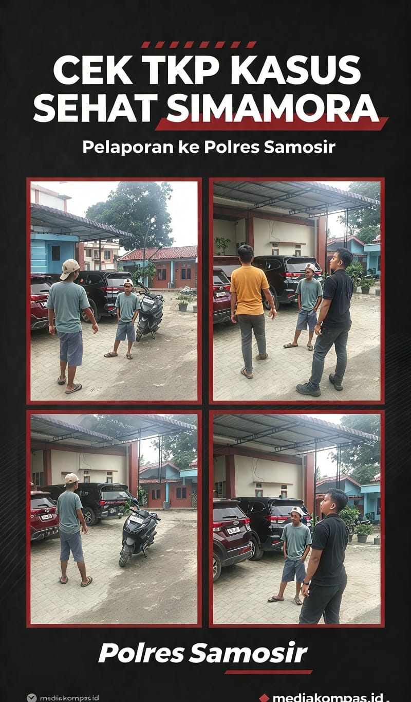 CEK TKP KASUS SEHAT SIMAMORA, PELAPOR TURUN LANGSUNG KE LOKASI